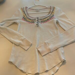 We the free embroidered top size M